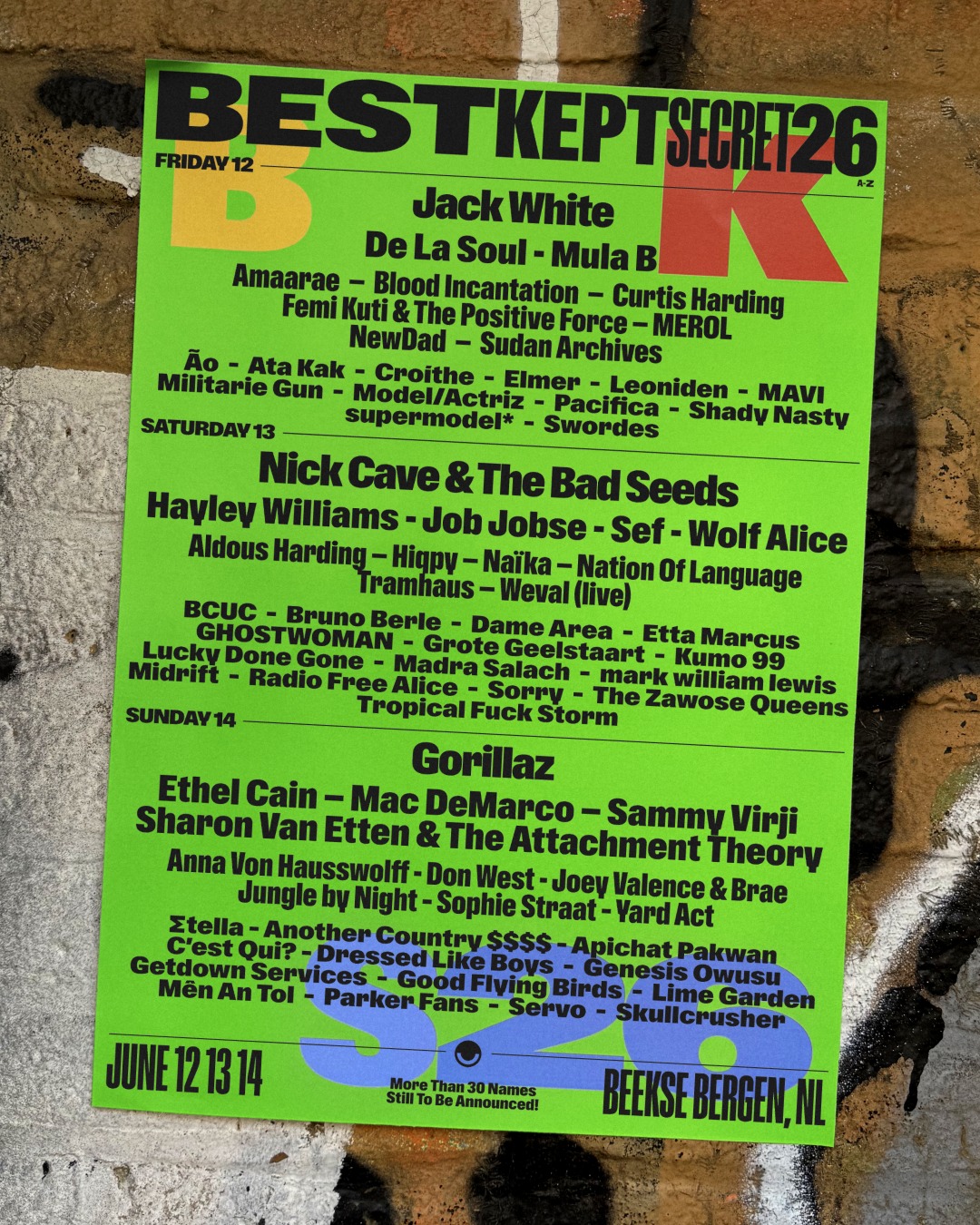 Best Kept Secret Festival 2026 Lineup Grooveist