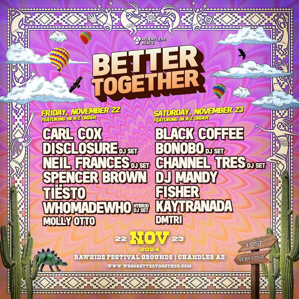 Better Together Festival lineup poster