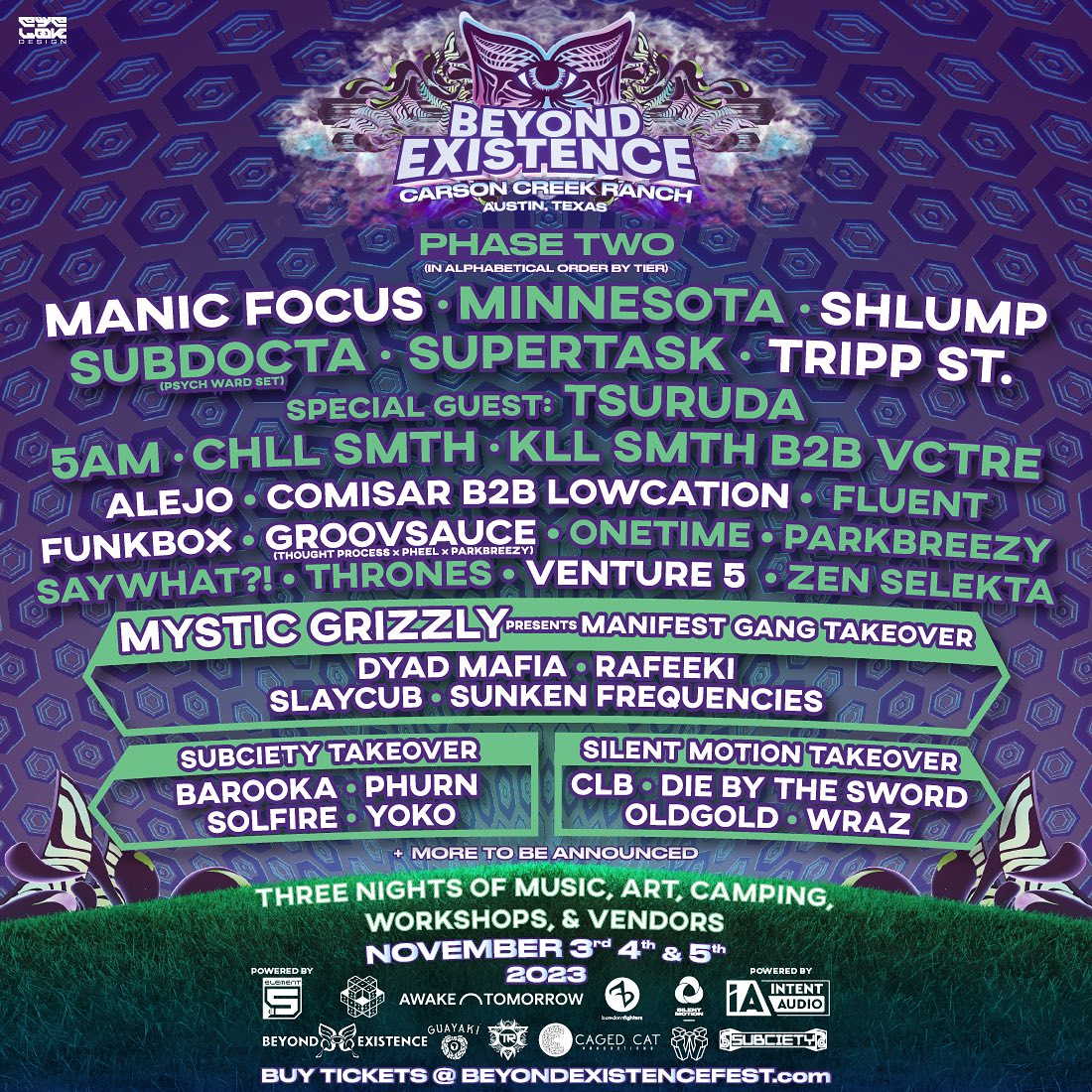 Beyond Existence 2023 Lineup poster image