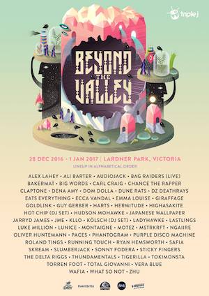 Beyond The Valley 2016 Lineup poster image