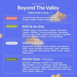 Beyond The Valley 2023 Lineup poster image