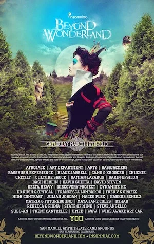 Beyond Wonderland SoCal 2013 Lineup poster image