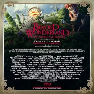 Beyond Wonderland SoCal 2015 Lineup poster image