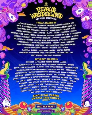 Beyond Wonderland SoCal 2024 Lineup poster image