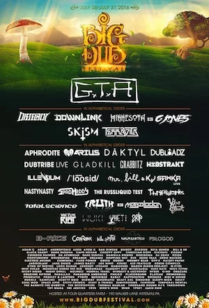 Big Dub Festival 2016 Lineup poster image