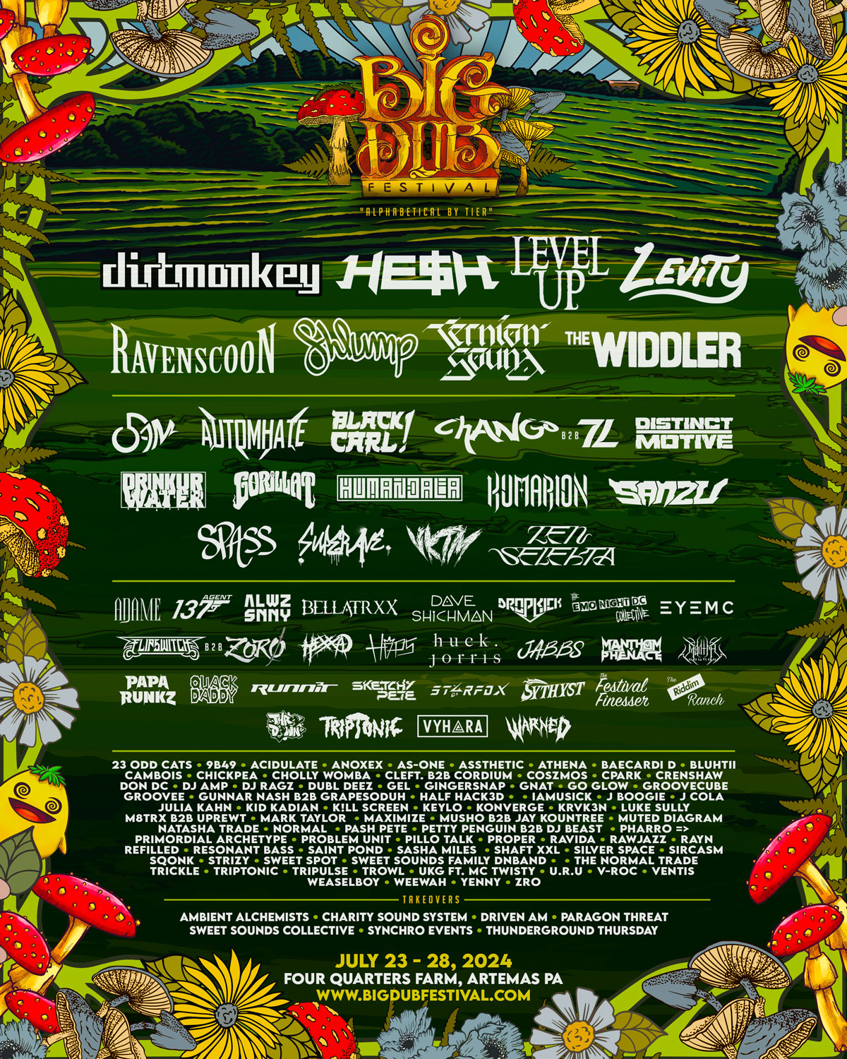 Big Dub Festival lineup poster
