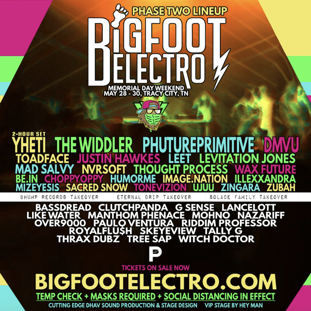 bigfoot electro 2021 lineup poster