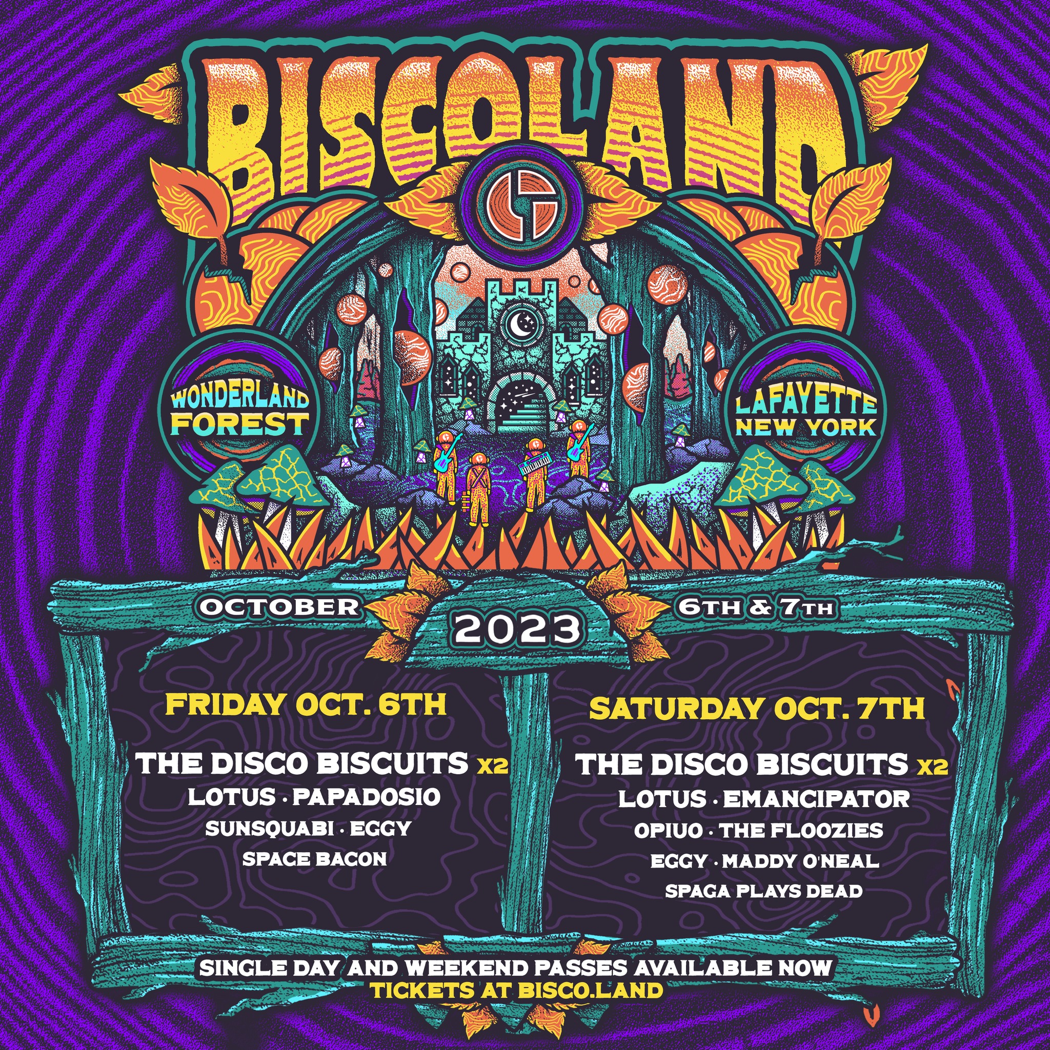 BISCOLAND lineup poster