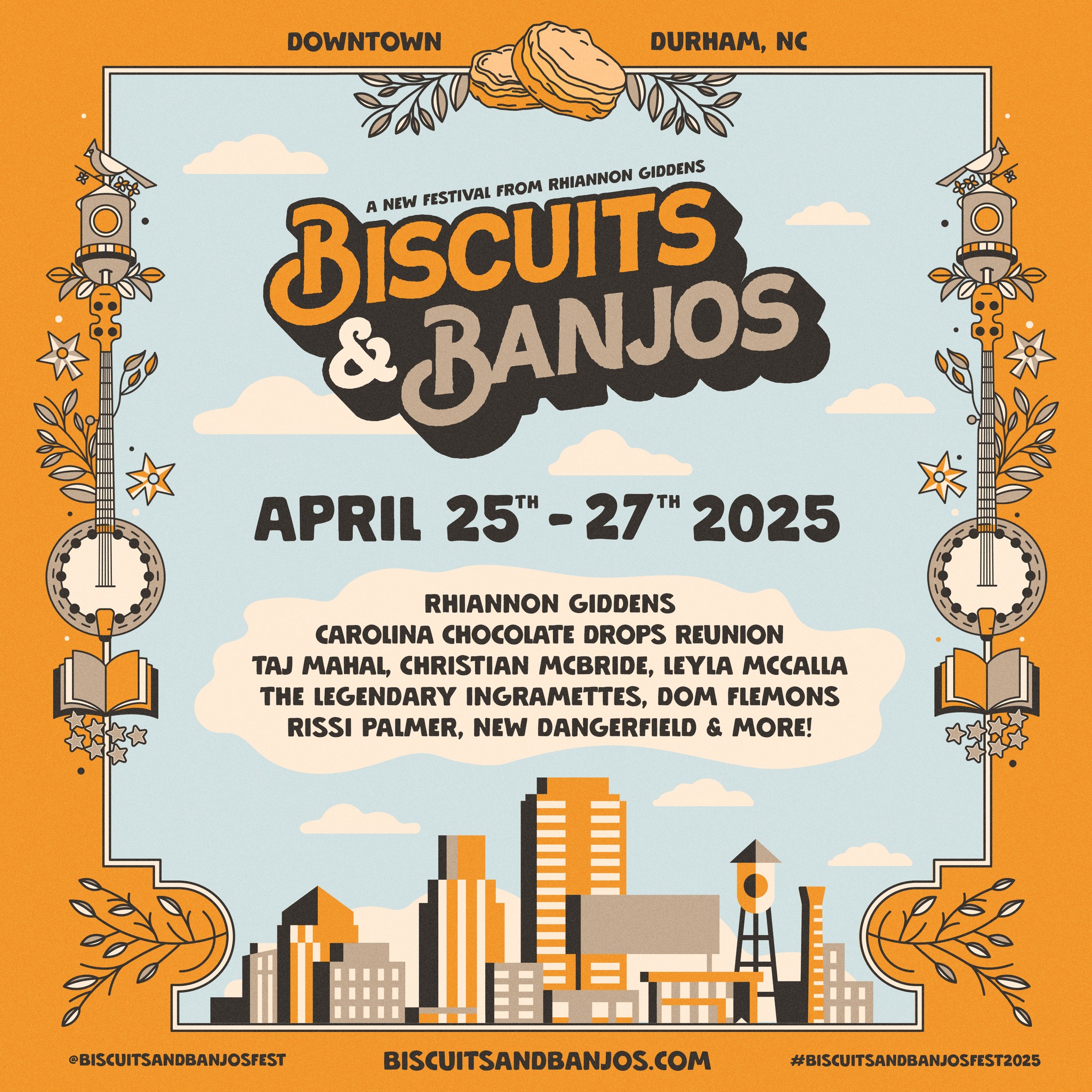 Biscuits & Banjos Festival 2025 lineup poster