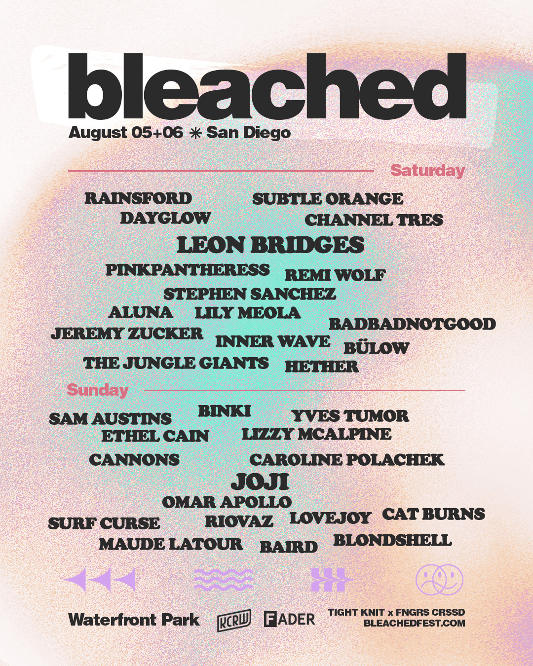Bleached Festival Lineup 2022