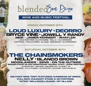 Blended Festival San Diego 2021 Lineup poster image