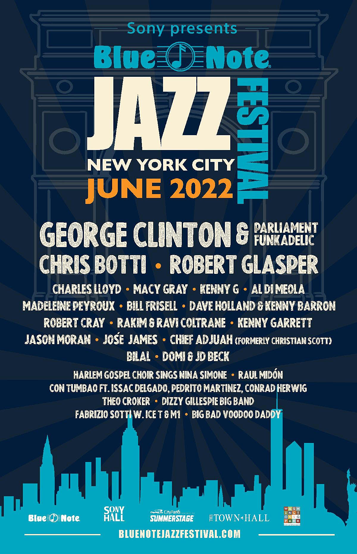 Blue Note New York 2022 Lineup poster image