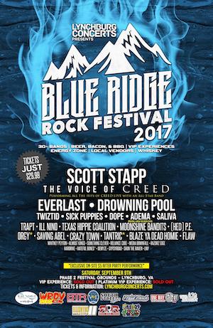 Blue Ridge Rock Festival 2017 Lineup poster image