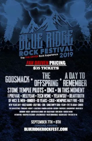 Blue Ridge Rock Festival 2019 Lineup poster image