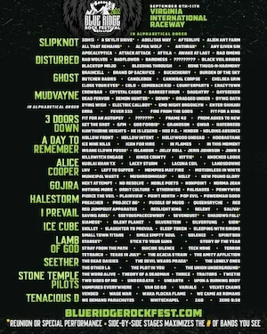 Blue Ridge Rock Festival 2022 Lineup poster image
