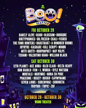 BOO! Seattle 2021 Lineup poster image
