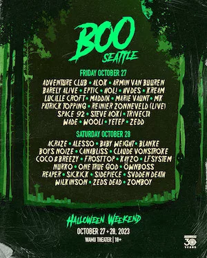 BOO! Seattle 2023 Lineup poster image