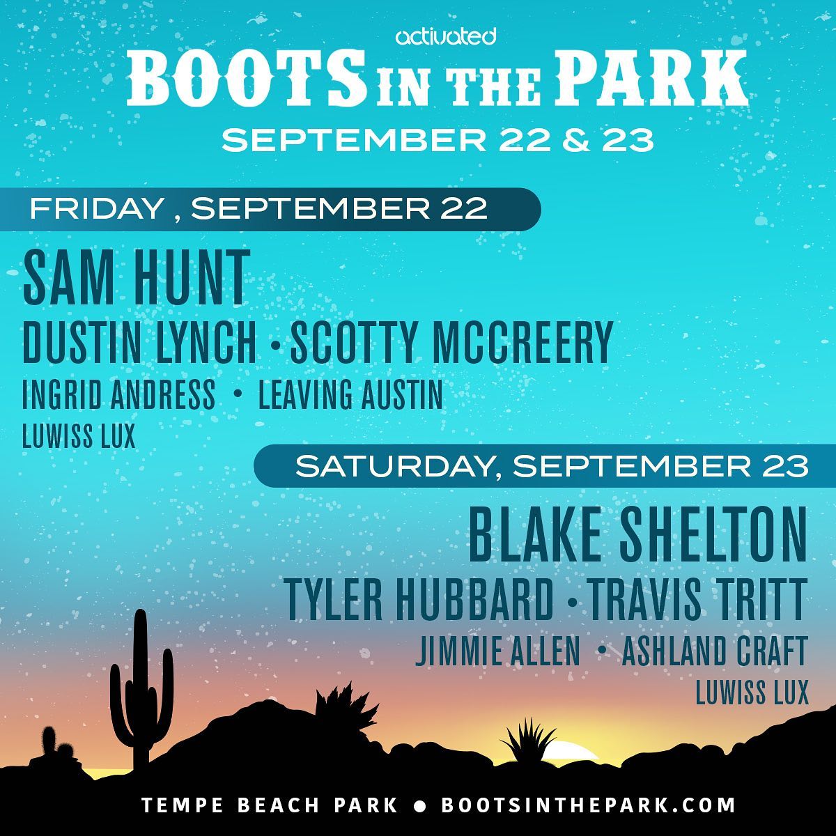 Boots In The Park Tempe 2023 Lineup Grooveist