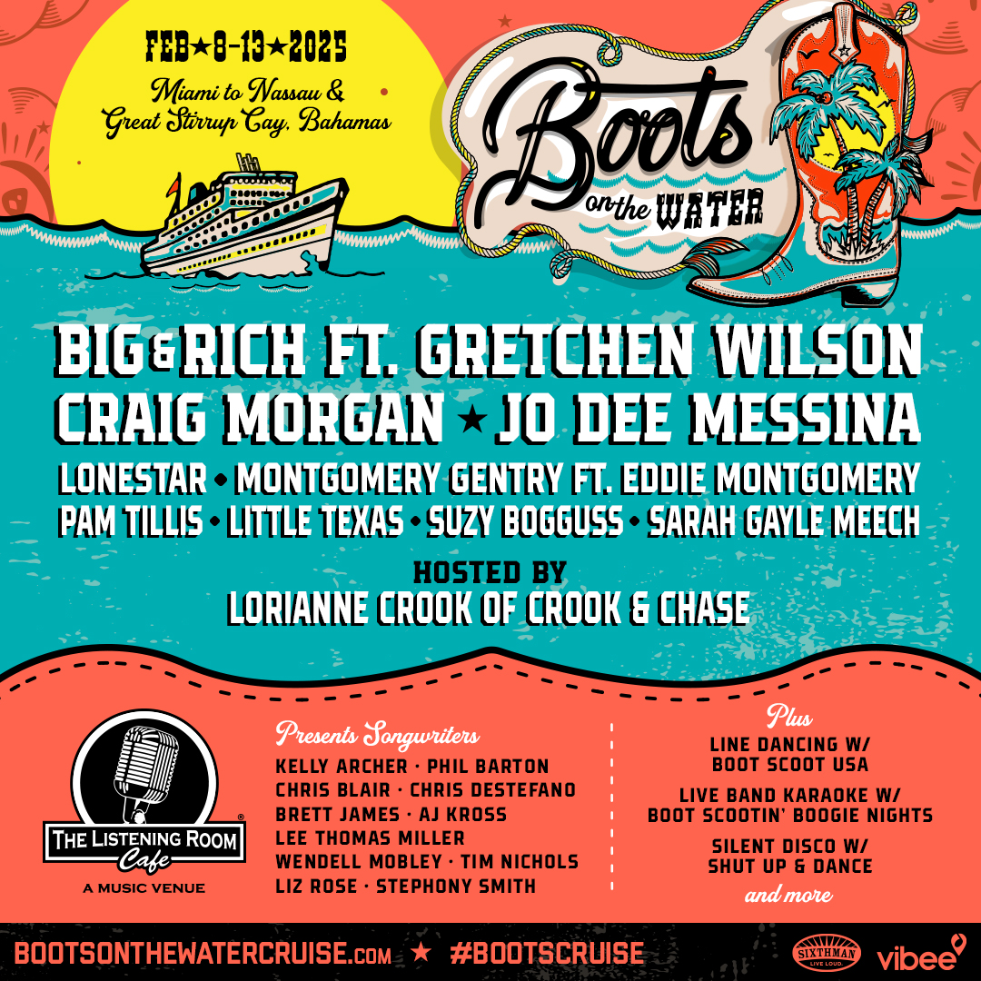 Boots on the Water lineup poster