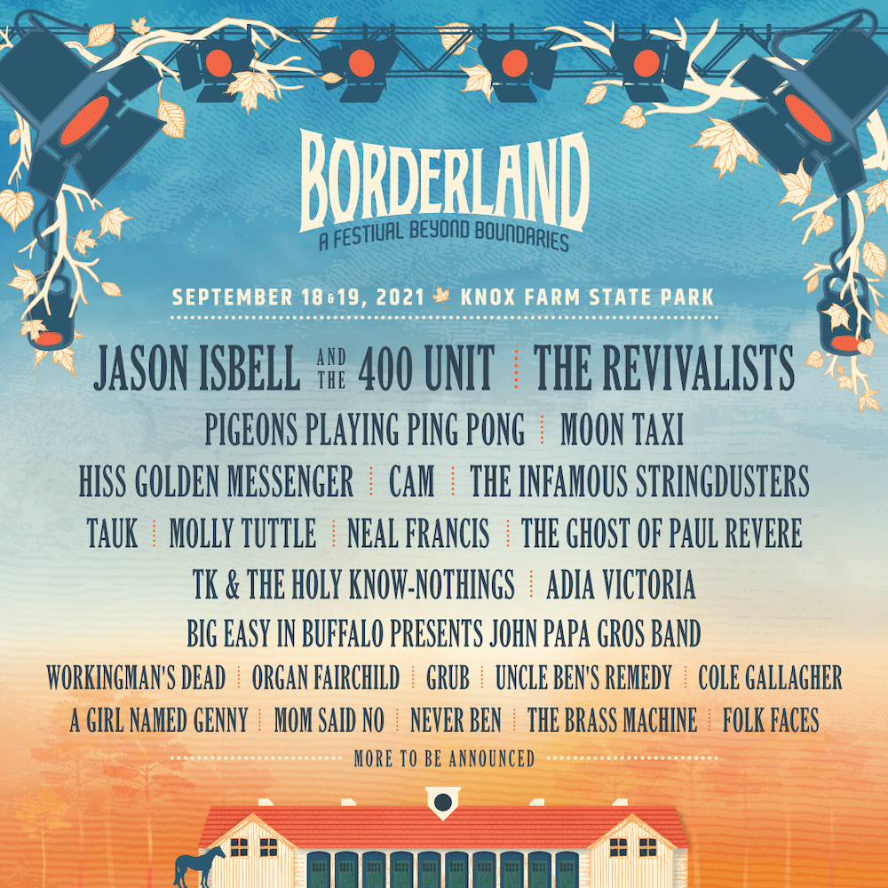 Borderland Music + Arts Festival 2021 lineup poster