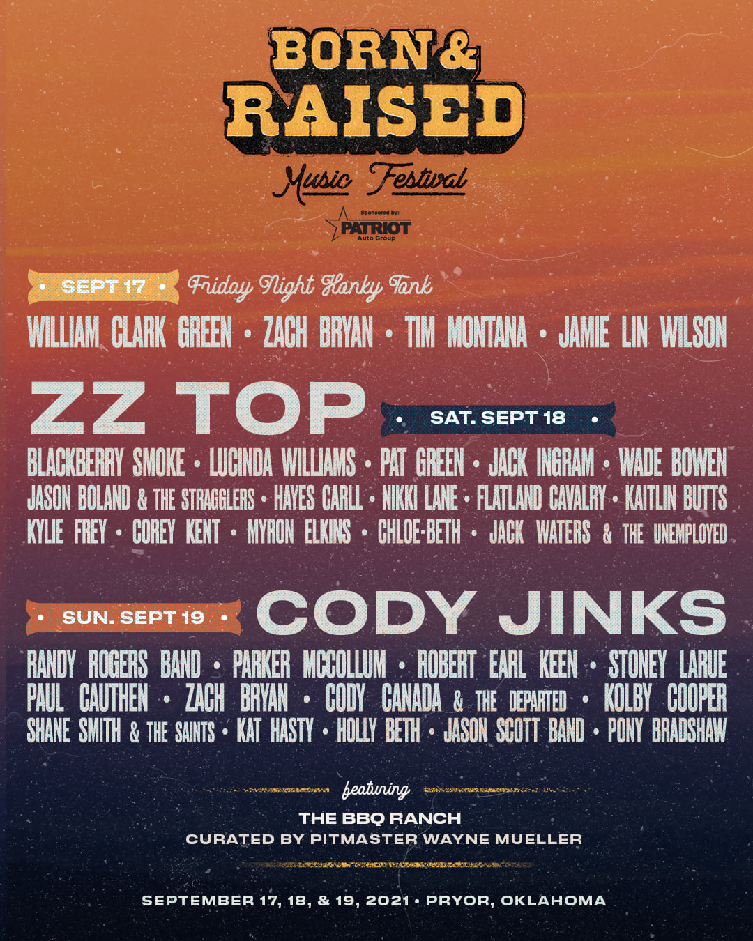 Born & Raised Music Festival 2021 Lineup poster image