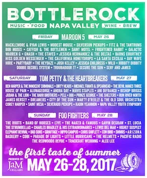 BottleRock Napa Valley 2017 Lineup poster image