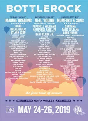 BottleRock Napa Valley 2019 Lineup poster image