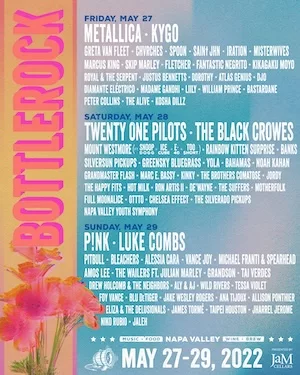 BottleRock Napa Valley 2022 Lineup poster image