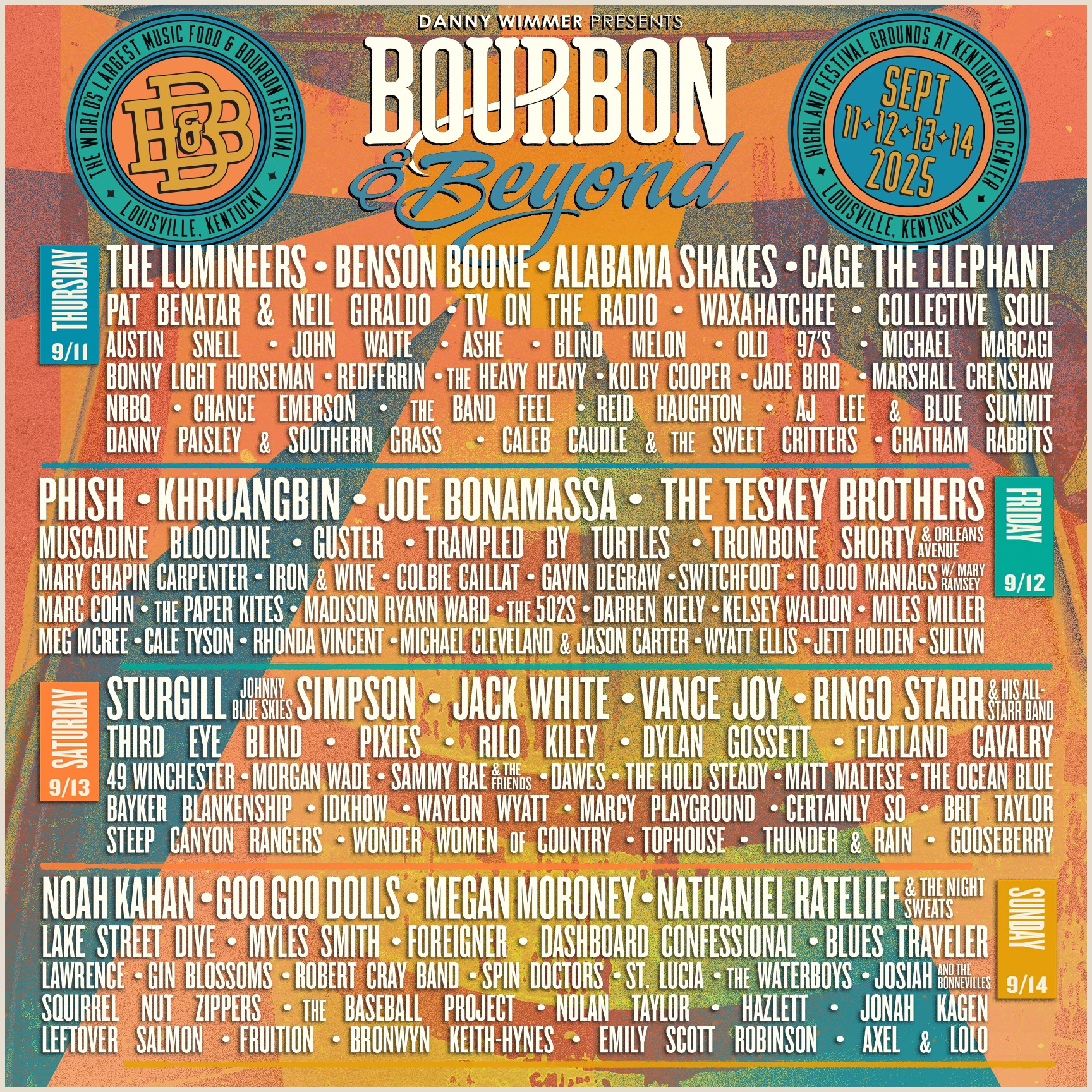 2025 Bourbon And Beyond Lineup Joan Maryanne