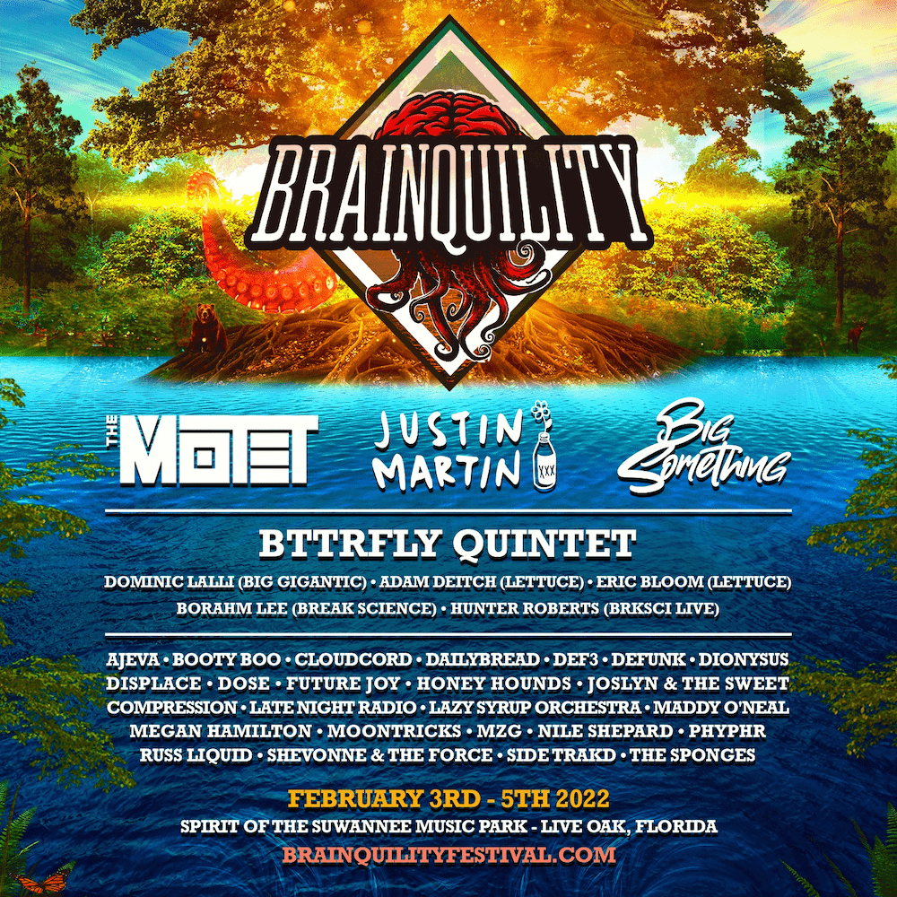 Brainquility Music Festival 2022 Lineup Grooveist
