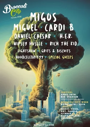 Broccoli City Festival 2018 Lineup poster image