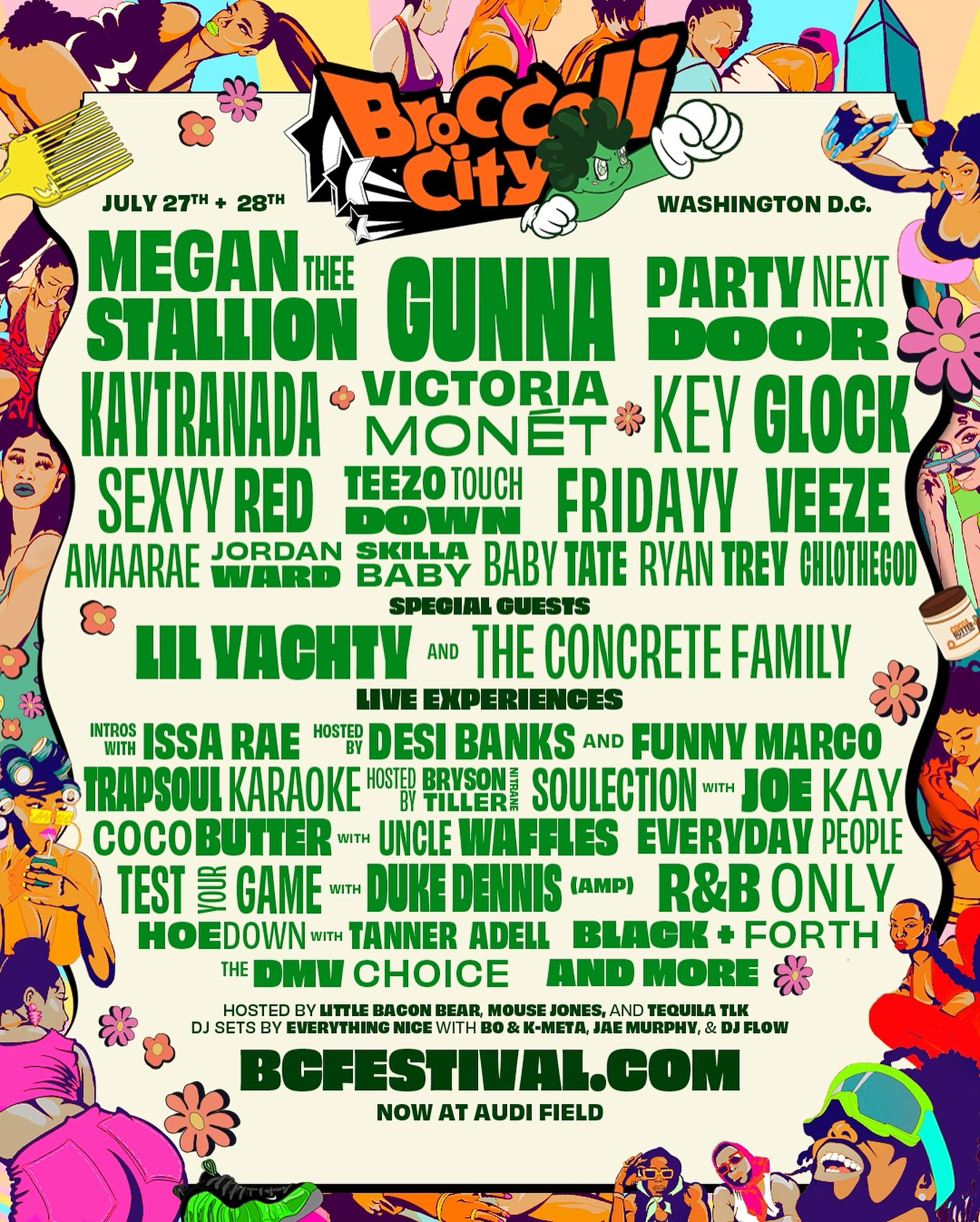 Broccoli City Festival 2024 lineup poster