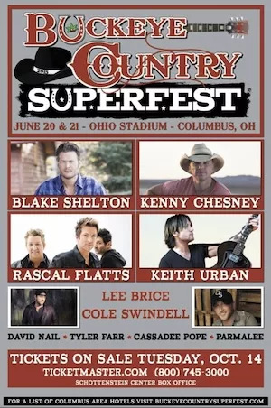 Buckeye Country Superfest 2015 Lineup poster image