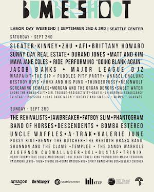 Bumbershoot 2023 Lineup poster image