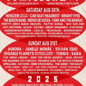 Bumbershoot 2025 Lineup poster image
