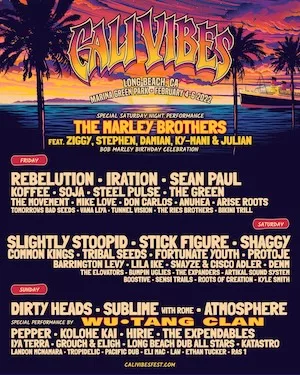 Cali Vibes Fest 2022 Lineup poster image