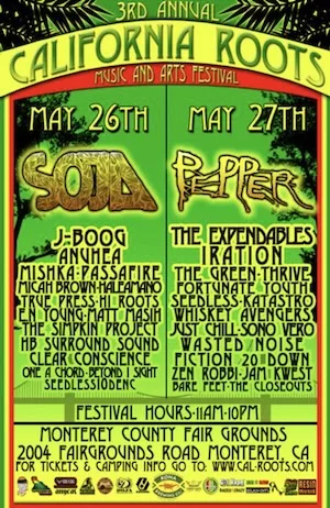 California Roots 2012 Lineup poster image