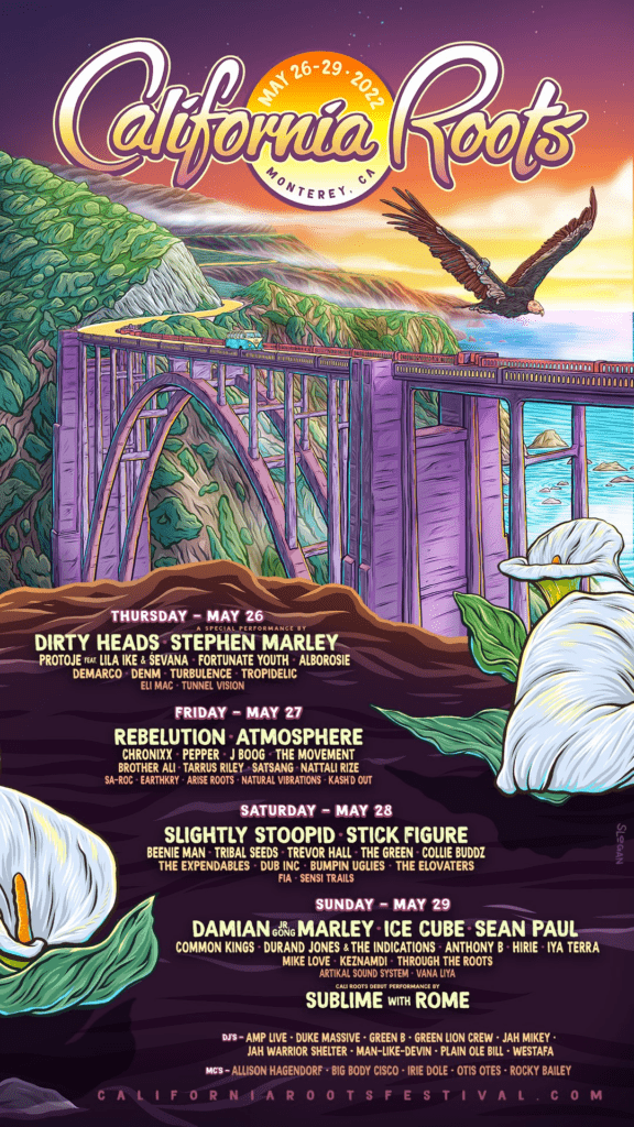 california roots 2022 lineup poster