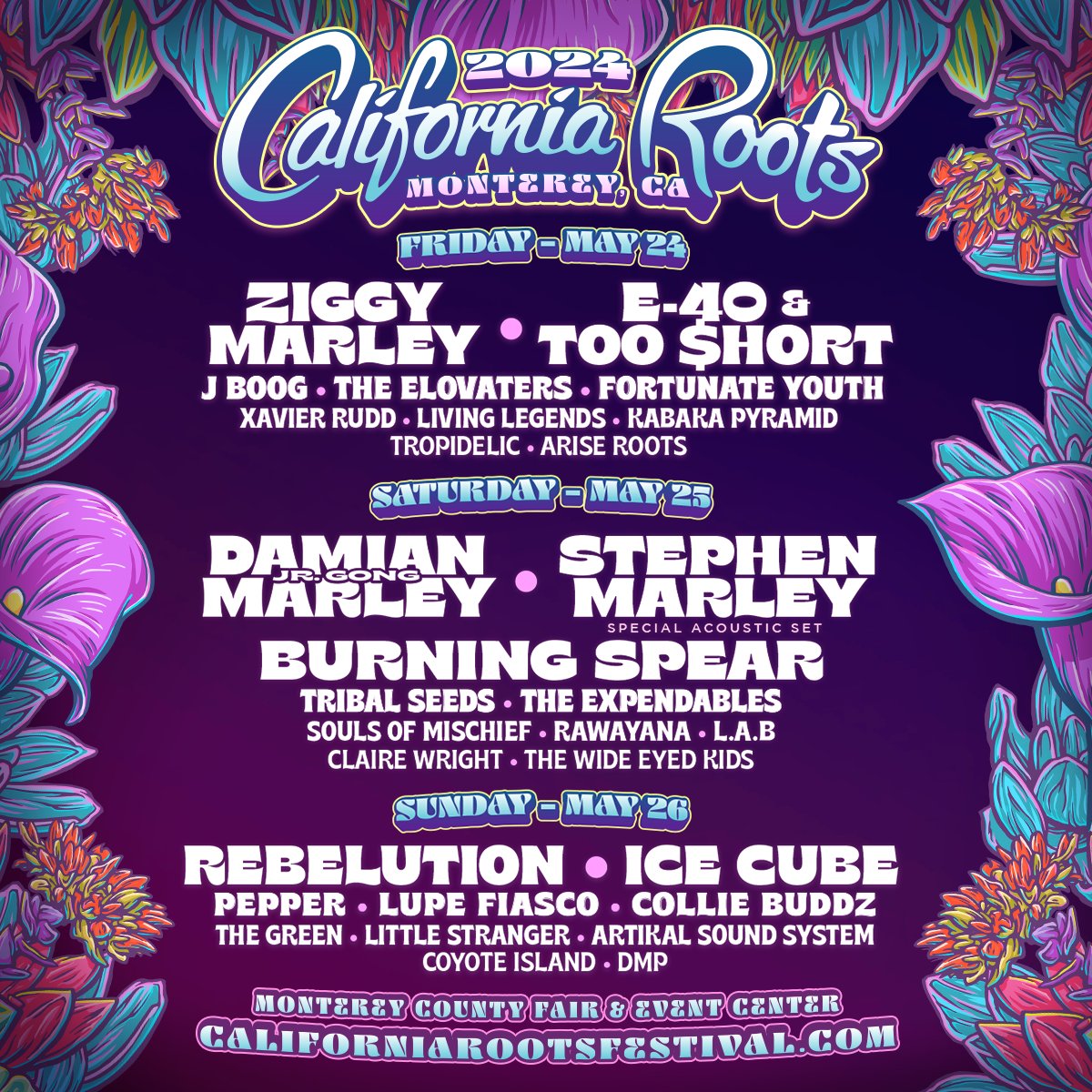 California Roots 2024 Lineup Grooveist