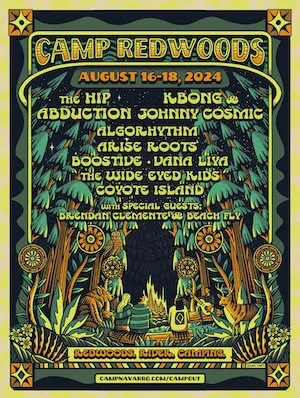 Camp Redwoods Music Campout 2024 Lineup poster image