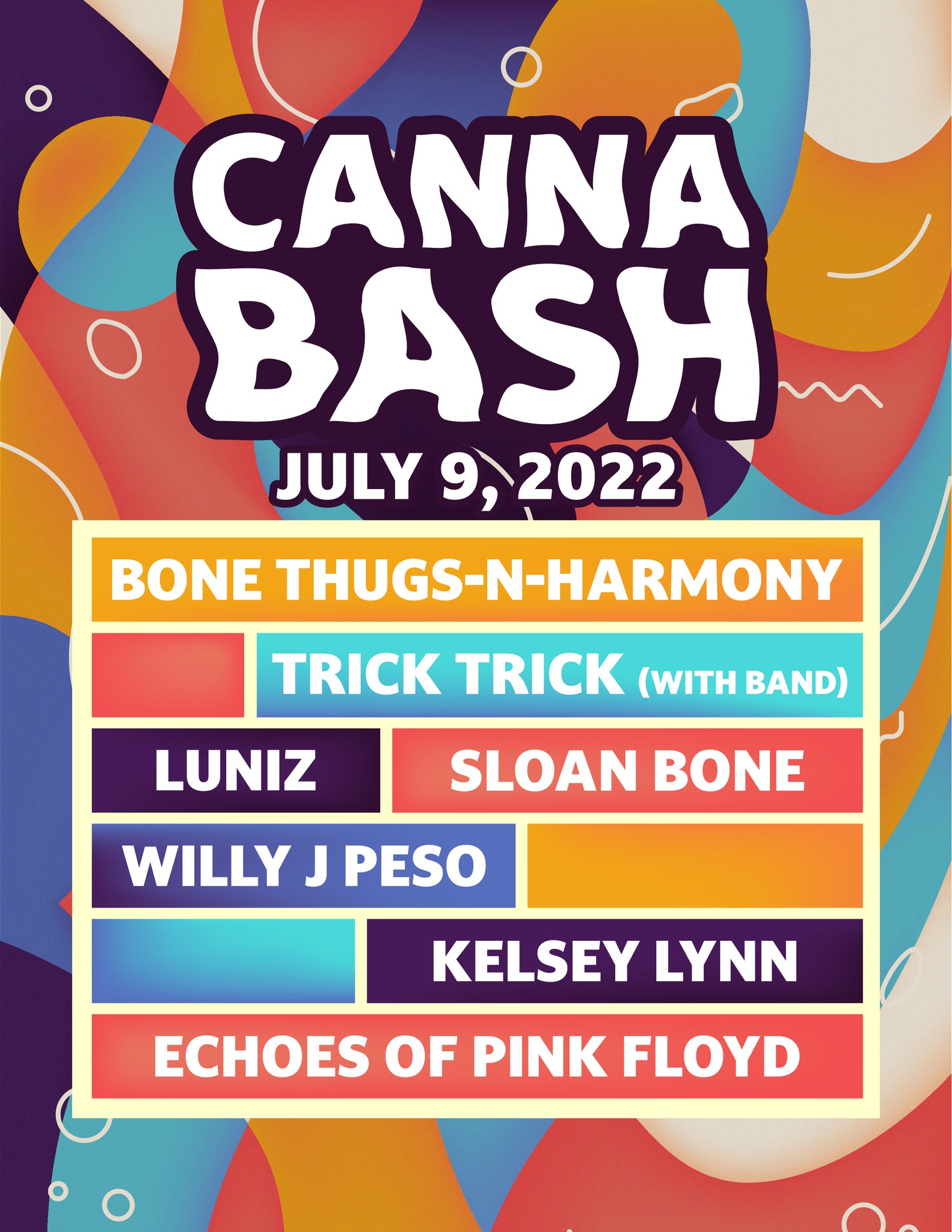 CannaBash Fest 2022 Lineup poster image