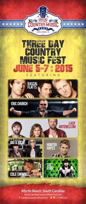 Carolina Country Music Fest 2015 Lineup poster image