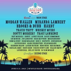 Carolina Country Music Fest 2023 Lineup poster image