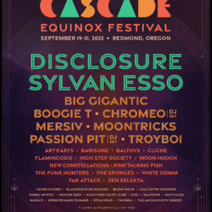 Cascade Equinox Festival 2025 Lineup poster image