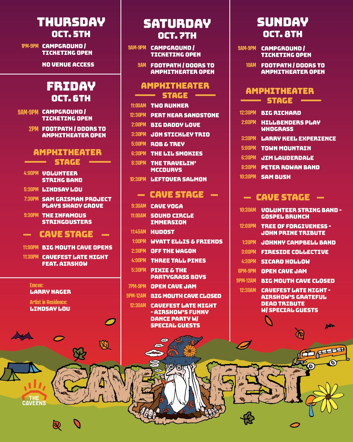 CaveFest 2023 Lineup | Grooveist