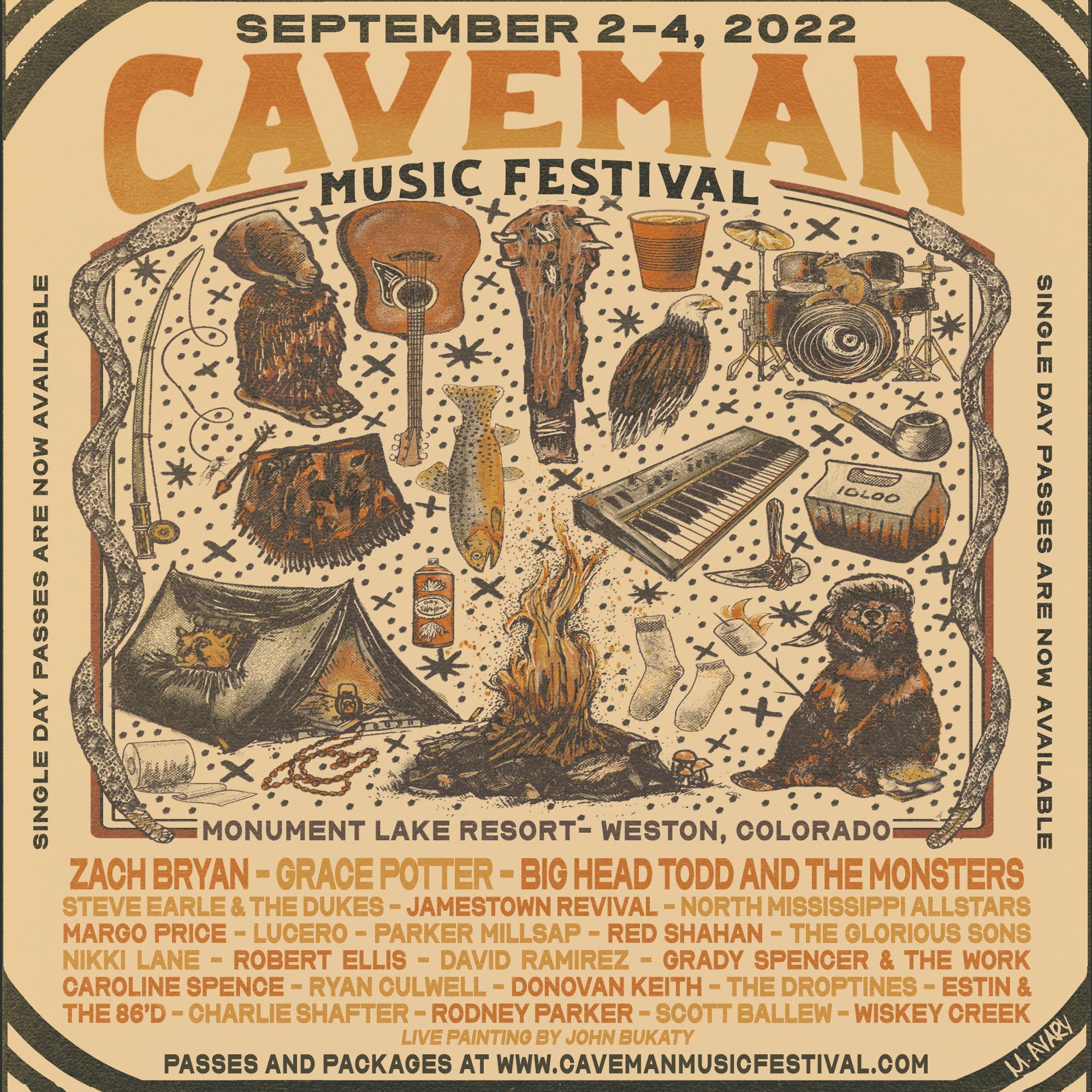 Caveman Music Festival 2022 Lineup poster image