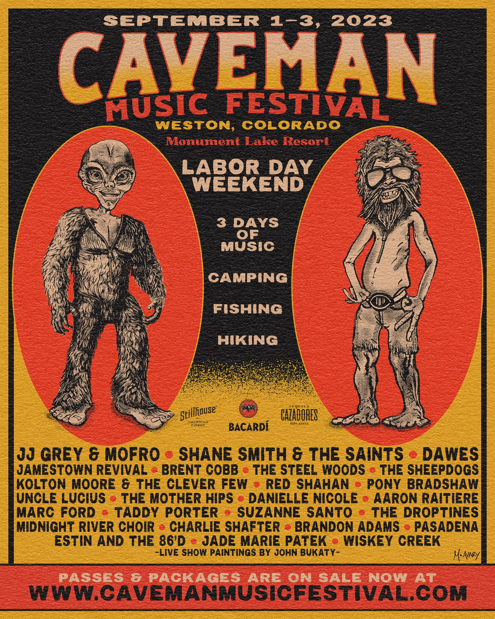 Caveman Music Festival 2023 Lineup poster image