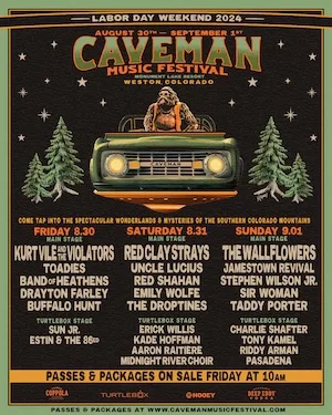 Caveman Music Festival 2024 Lineup poster image