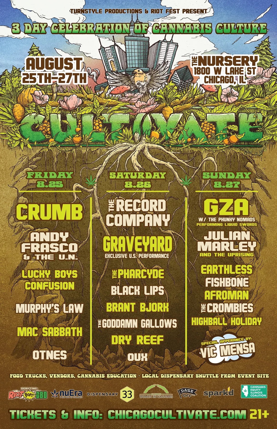 Chicago Cultivate 2023 Lineup poster image