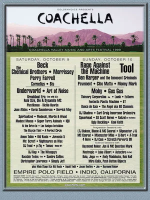 Coachella 1999 Lineup poster image